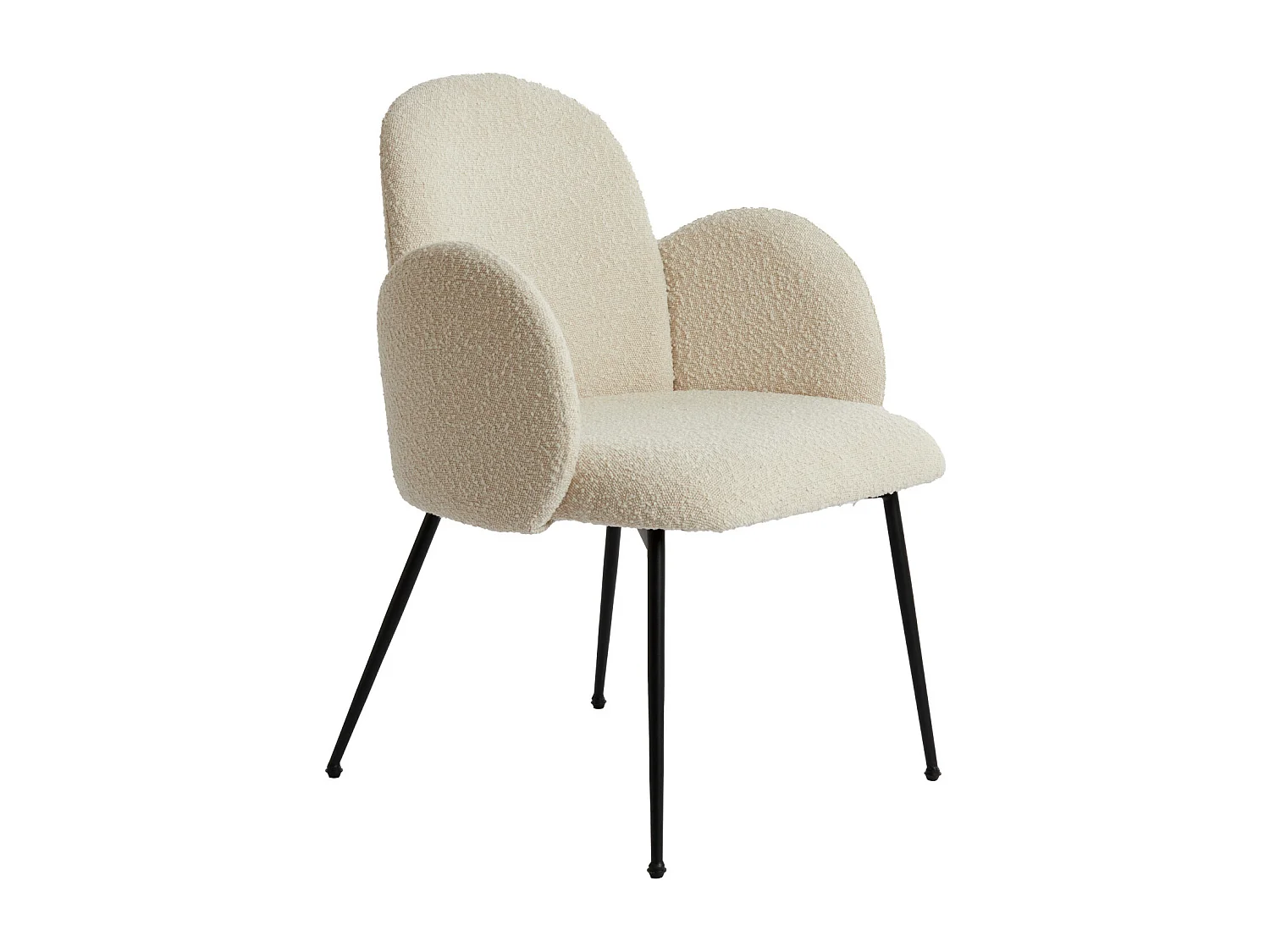 Chaise de salle à manger CHIBA - 59x62x86cm - Blanc - Lot de 2