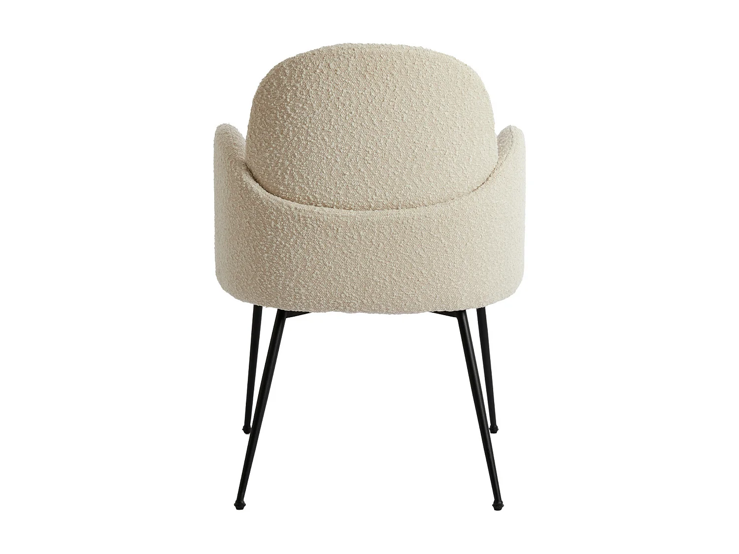 Chaise de salle à manger CHIBA - 59x62x86cm - Blanc - Lot de 2