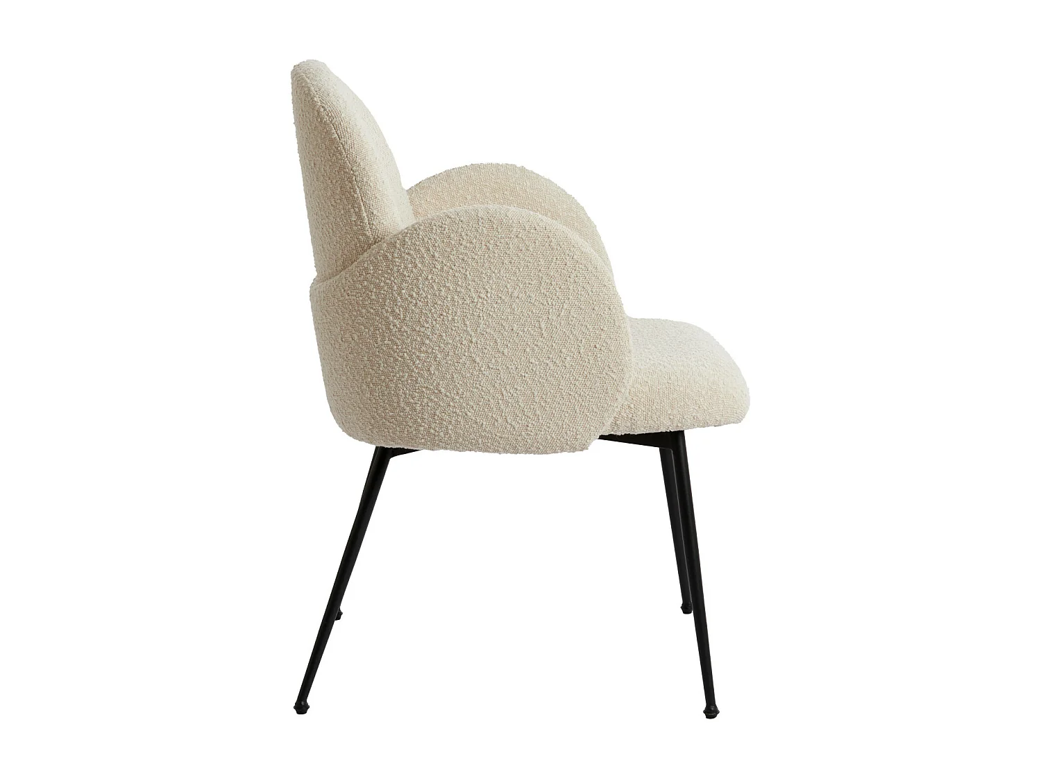 Chaise de salle à manger CHIBA - 59x62x86cm - Blanc - Lot de 2