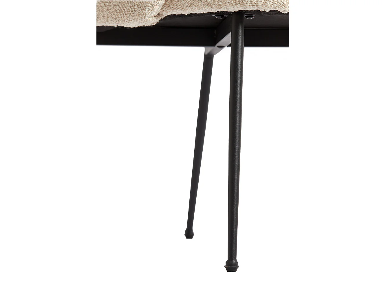 Chaise de salle à manger CHIBA - 59x62x86cm - Blanc - Lot de 2