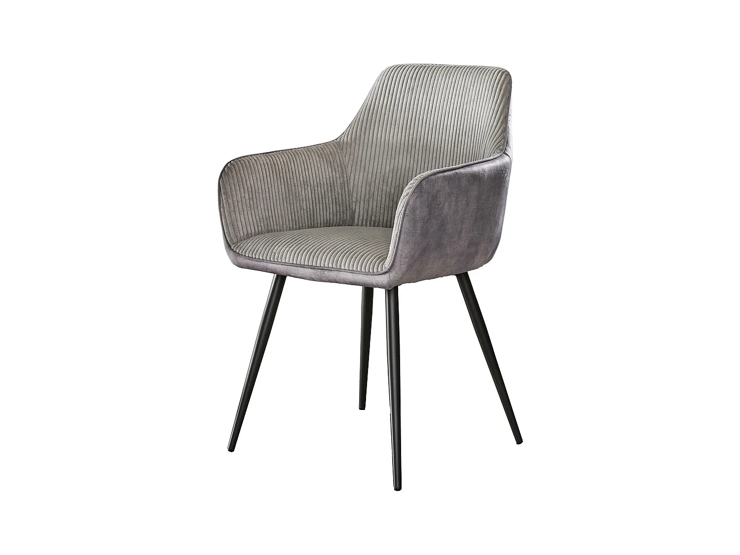 Fauteuil Rib 2 pièces - Couleur argent