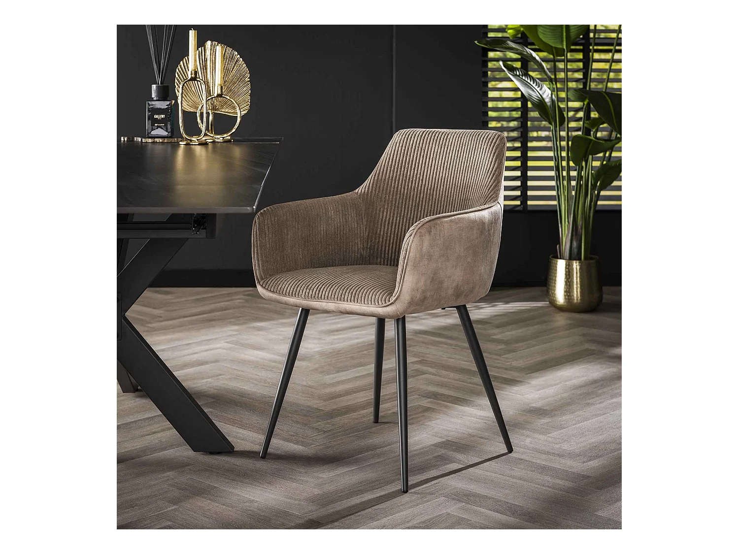 Fauteuil Rib 2 pièces - Couleur sable roche