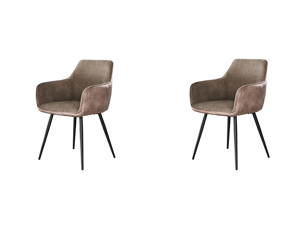 Fauteuil Rib 2 pièces - Couleur sable roche