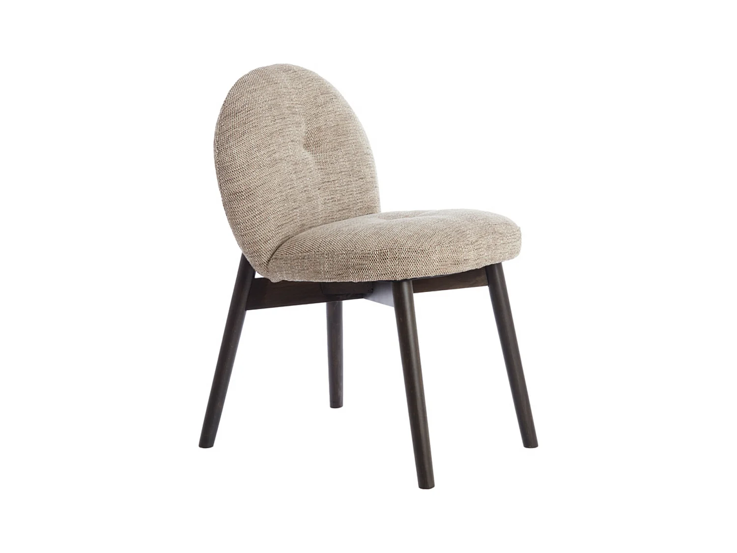 Chaise de salle à manger SINOSA - 59x50x83cm - Marron - Lot de 2