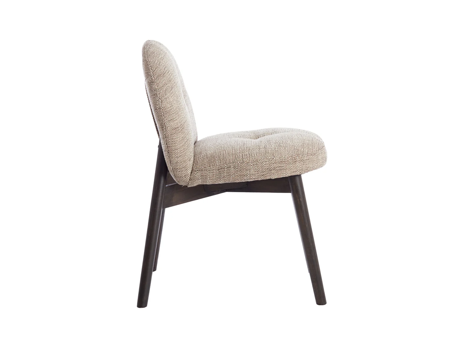 Chaise de salle à manger SINOSA - 59x50x83cm - Marron - Lot de 2