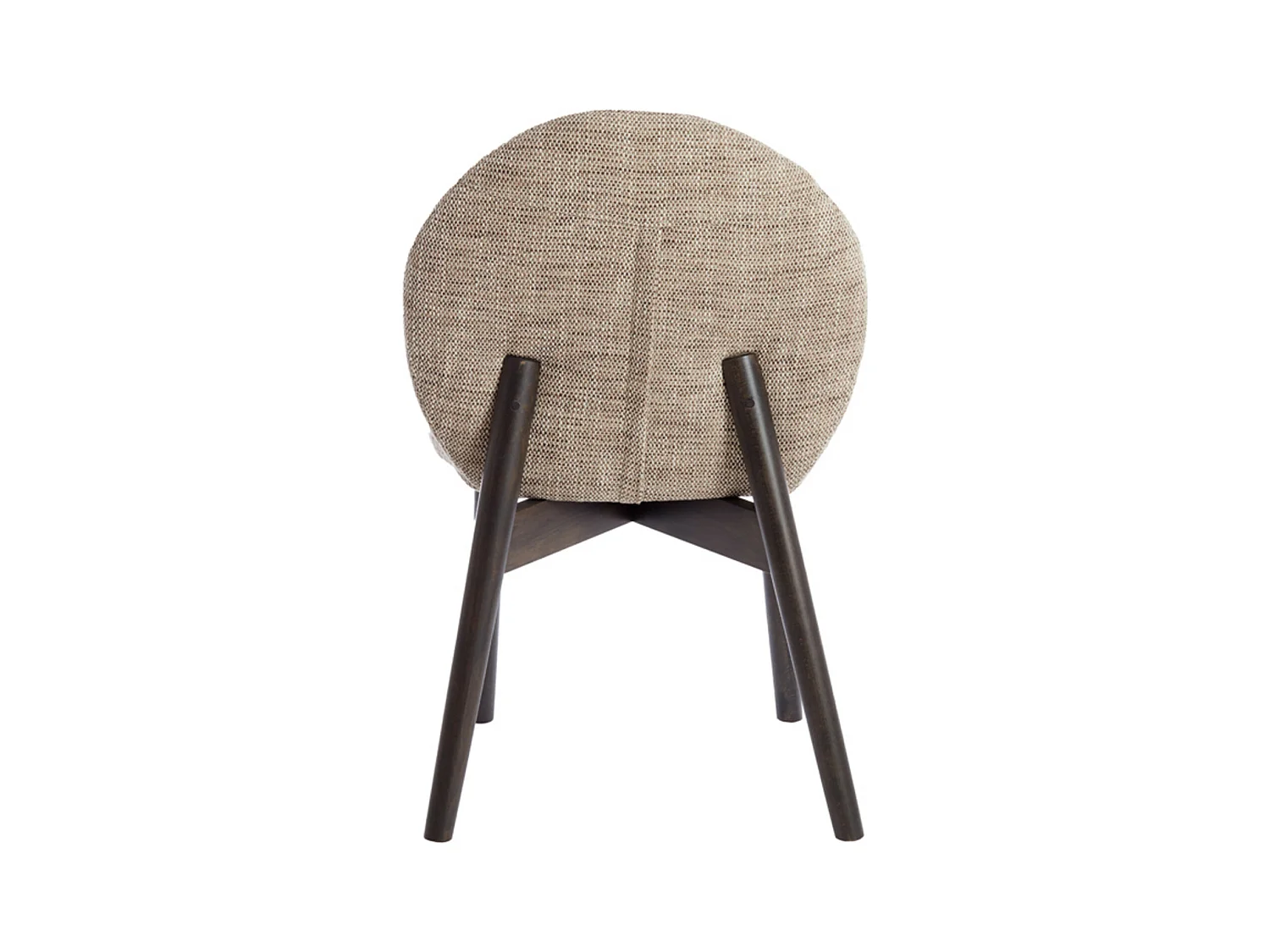 Chaise de salle à manger SINOSA - 59x50x83cm - Marron - Lot de 2