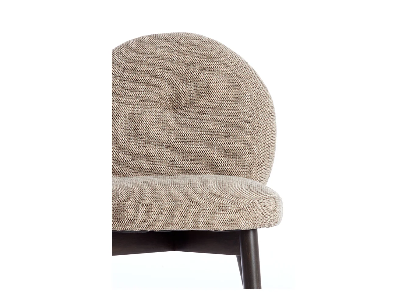 Chaise de salle à manger SINOSA - 59x50x83cm - Marron - Lot de 2