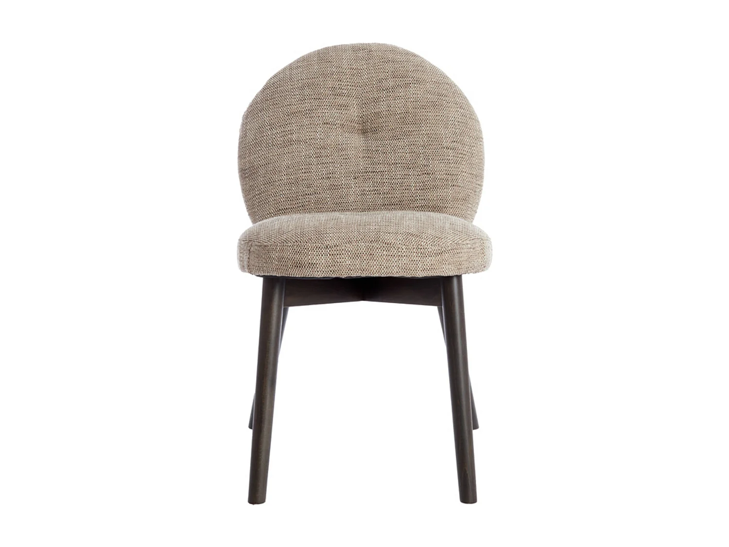 Chaise de salle à manger SINOSA - 59x50x83cm - Marron - Lot de 2