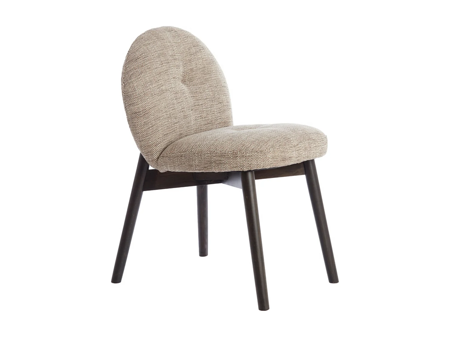 Chaise de salle à manger SINOSA - 59x50x83cm - Marron - Lot de 2