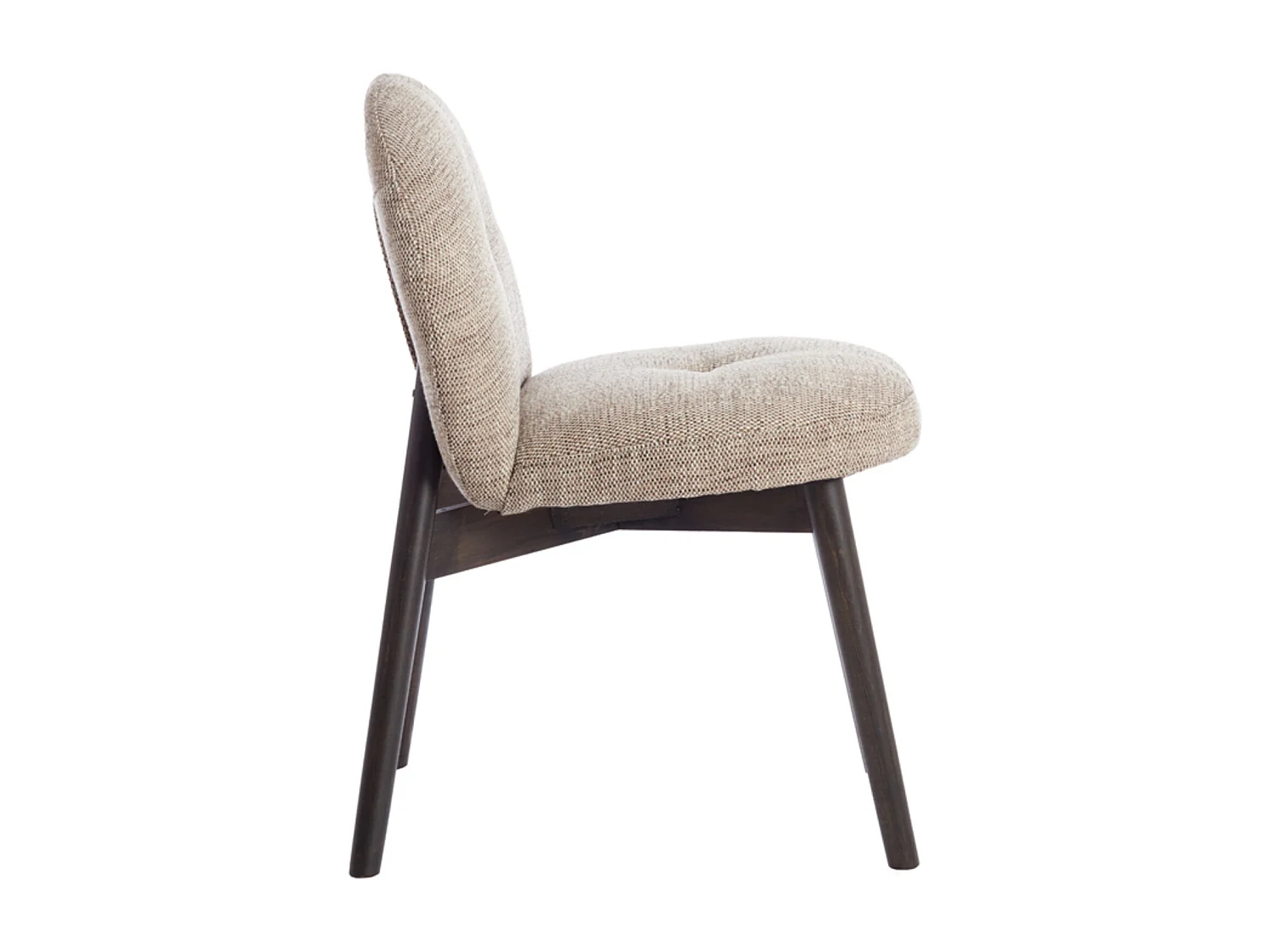 Chaise de salle à manger SINOSA - 59x50x83cm - Marron - Lot de 2