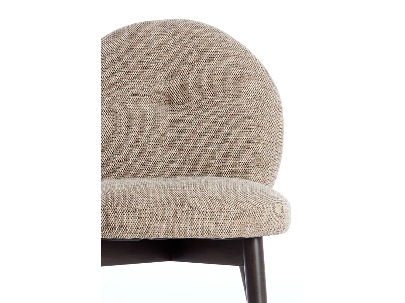 Chaise de salle à manger SINOSA - 59x50x83cm - Marron - Lot de 2