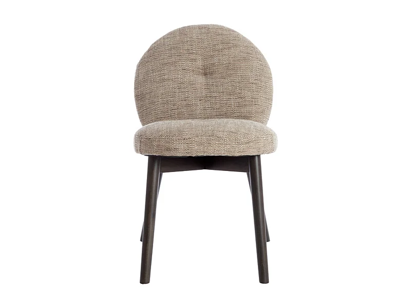 Chaise de salle à manger SINOSA - 59x50x83cm - Marron - Lot de 2