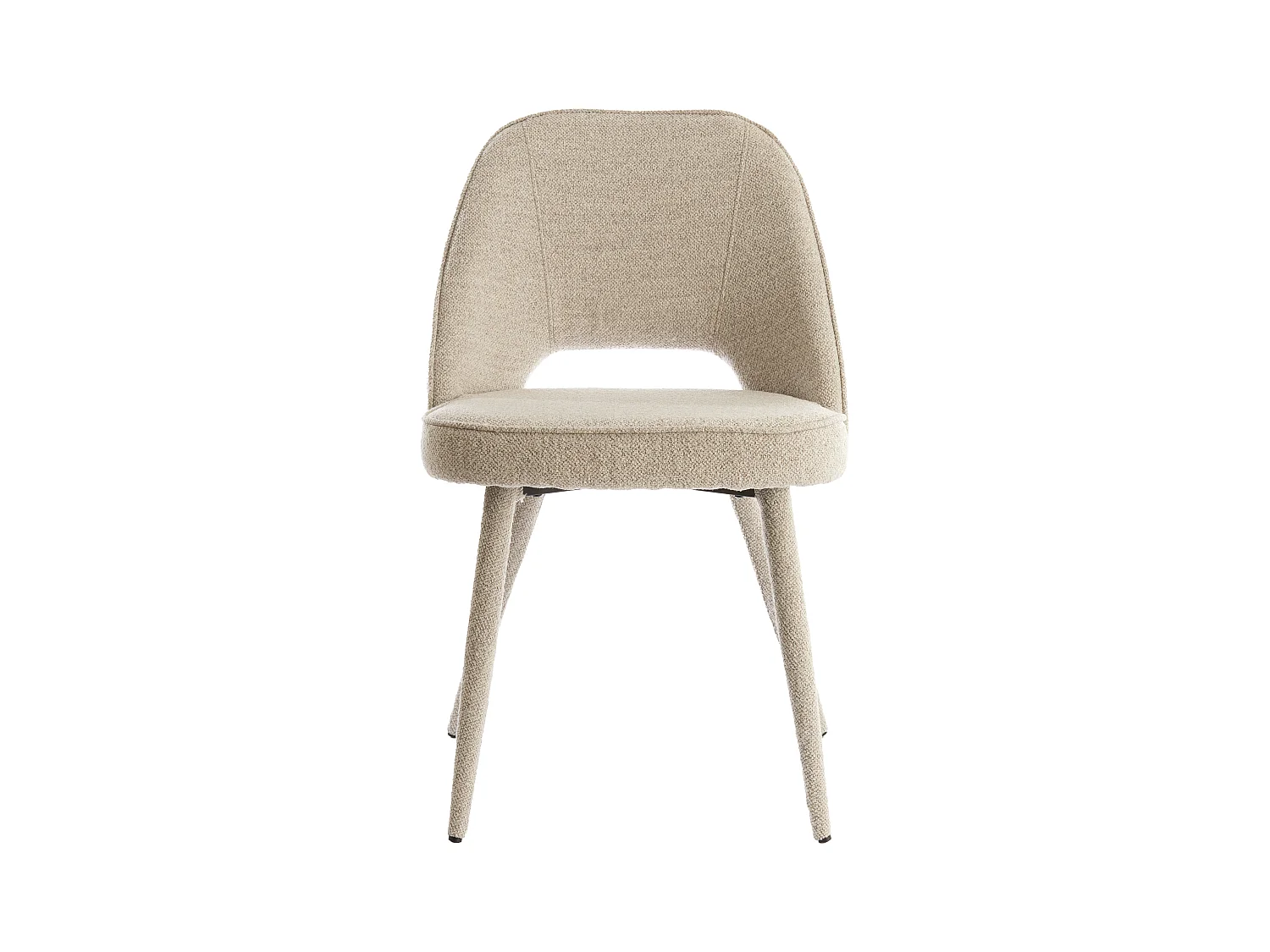 Silla de comedor DJESLIN - 57x51x84cm - Gris - Juego de 2