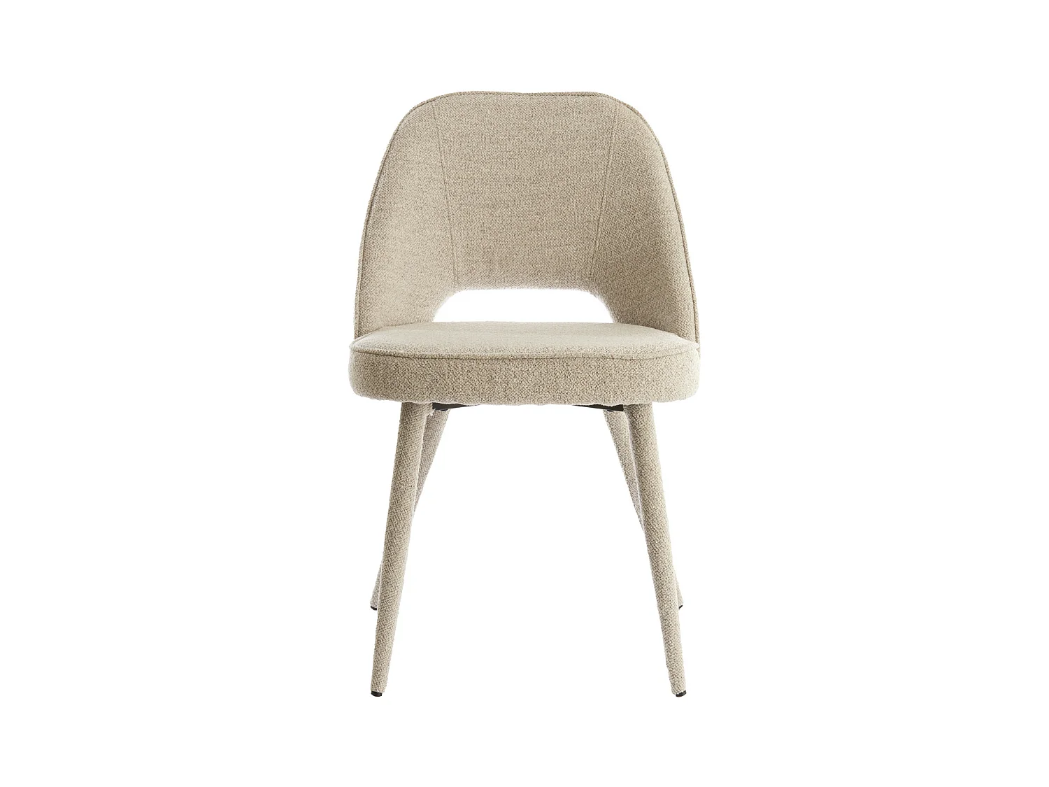 Silla de comedor DJESLIN - 57x51x84cm - Gris - Juego de 2