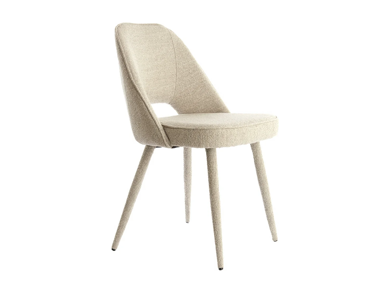 Chaise de salle à manger DJESLIN - 57x51x84cm - Gris - Lot de 2