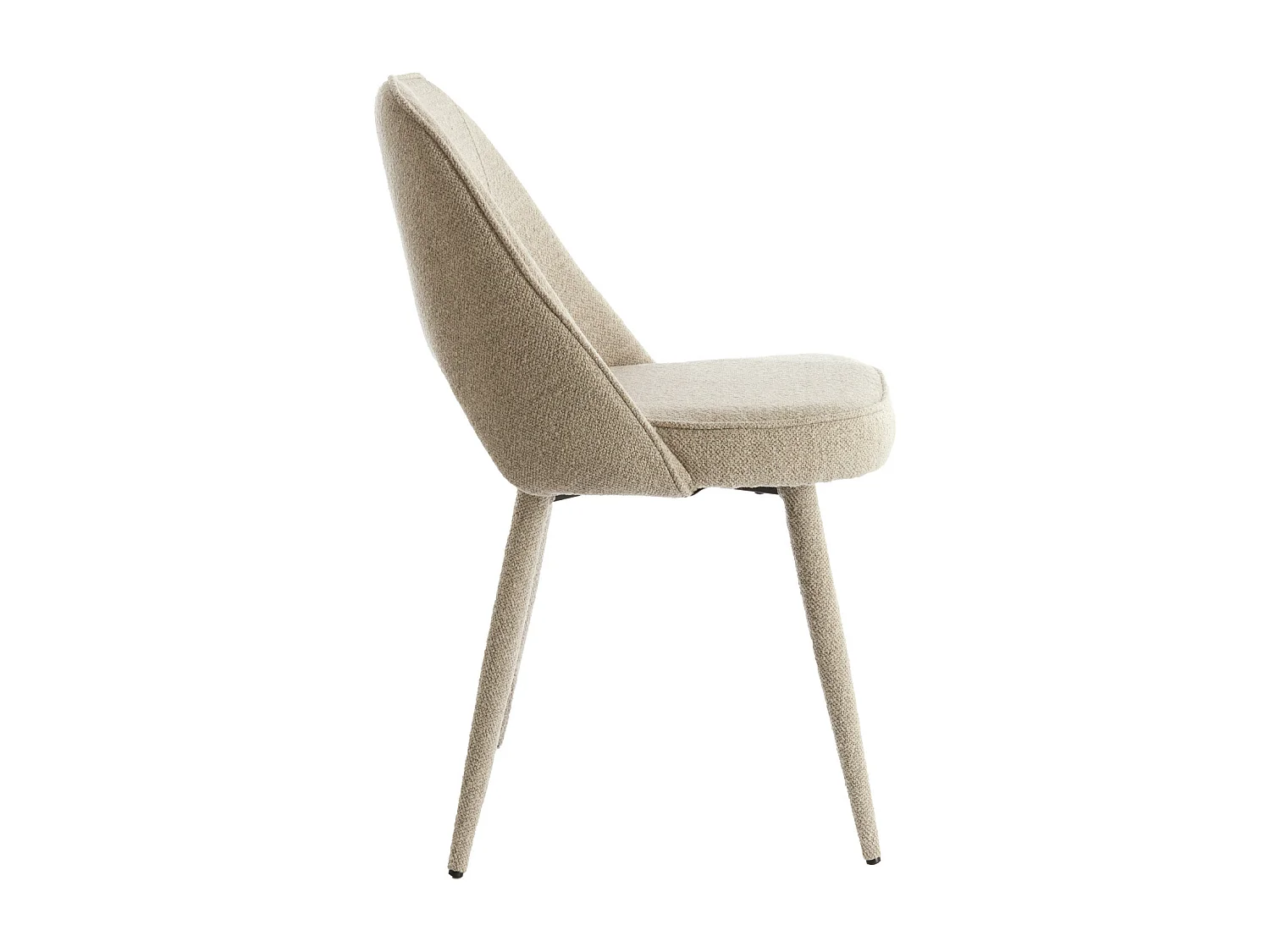 Chaise de salle à manger DJESLIN - 57x51x84cm - Gris - Lot de 2