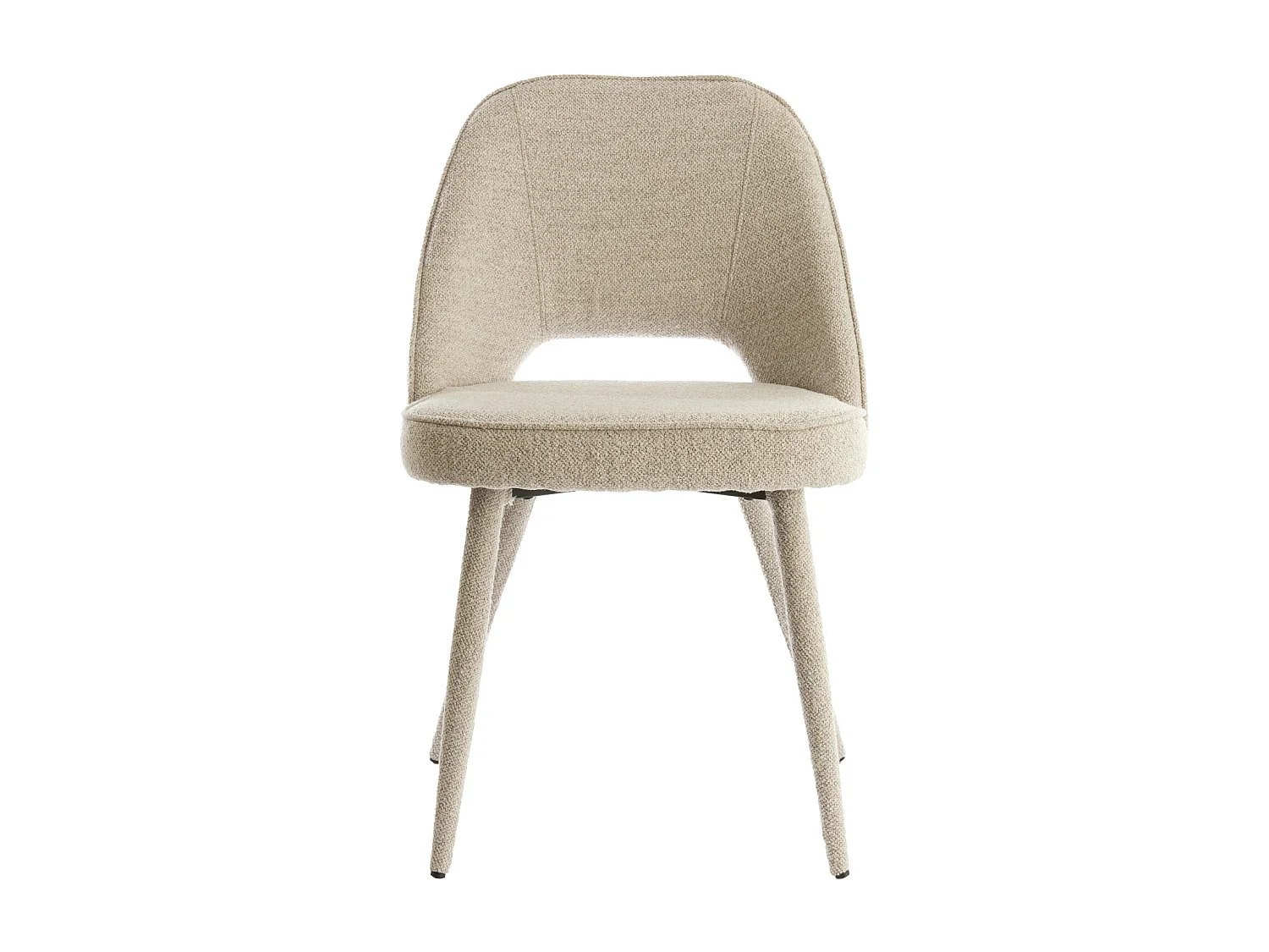 Chaise de salle à manger DJESLIN - 57x51x84cm - Gris - Lot de 2