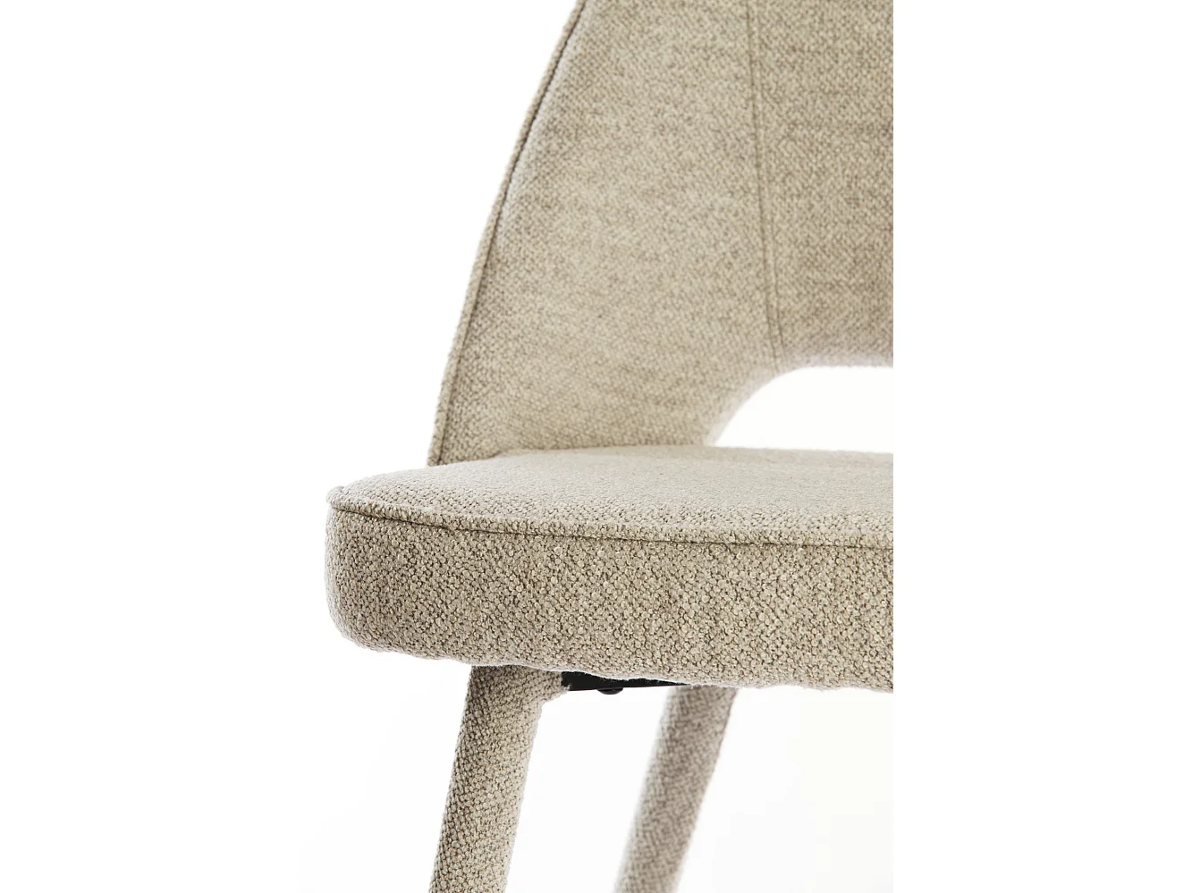 Chaise de salle à manger DJESLIN - 57x51x84cm - Gris - Lot de 2