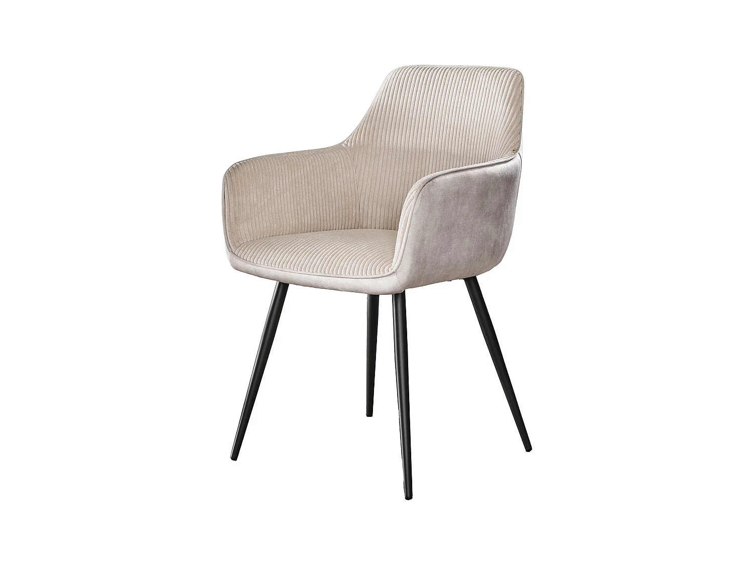 Fauteuil Rib - Blanc cassé - Lot de 2