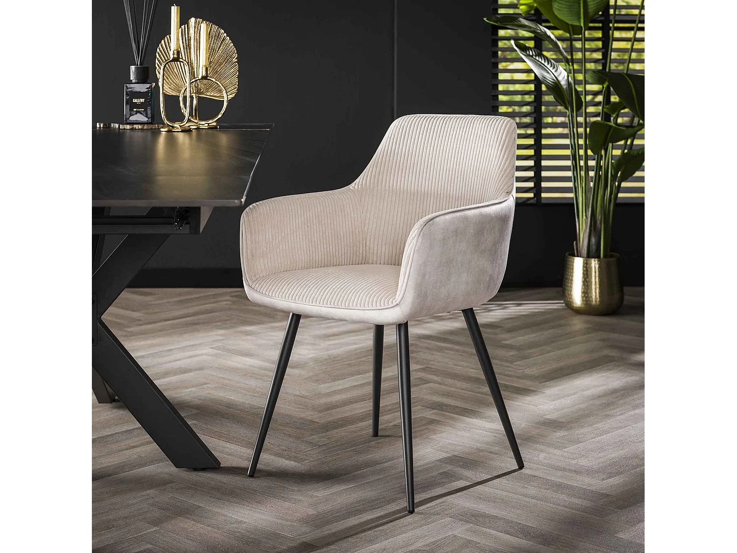 Sillón Rib - Blanco roto - Juego de 2