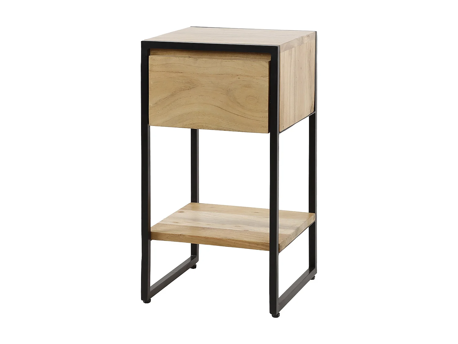 Table de chevet 1L XS Straight Wood - Acacia massif naturel