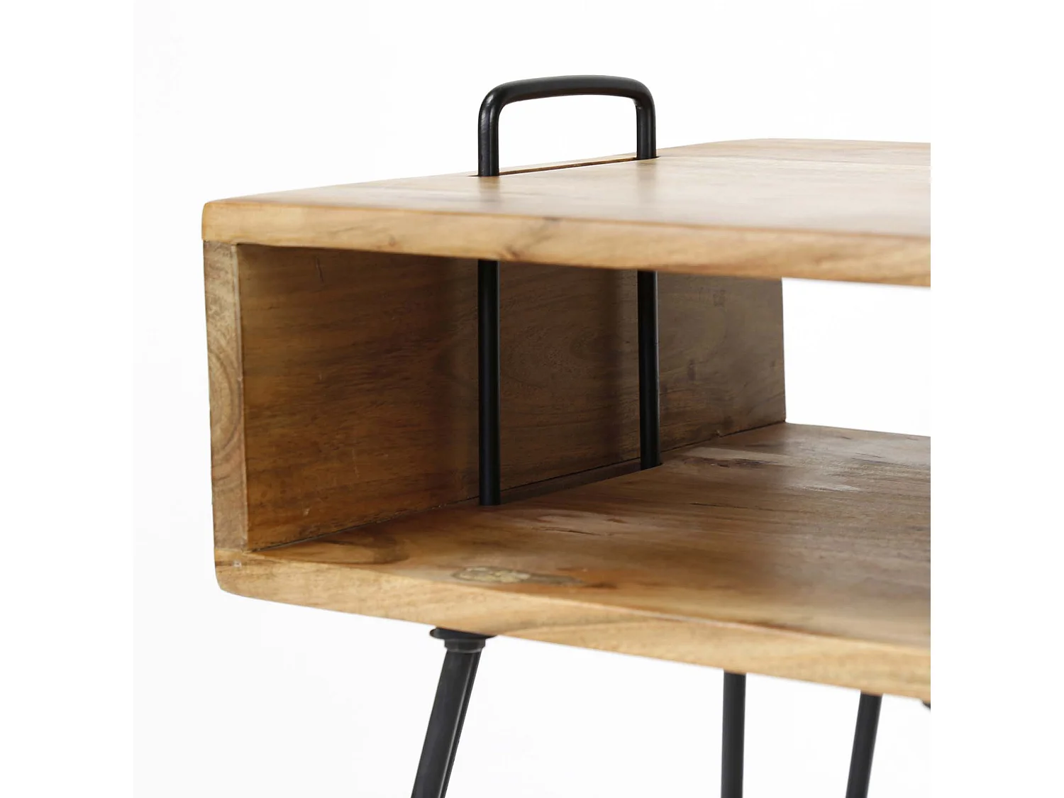 Table de chevet Quadro - Marron - Table d'appoint - 40x34x48