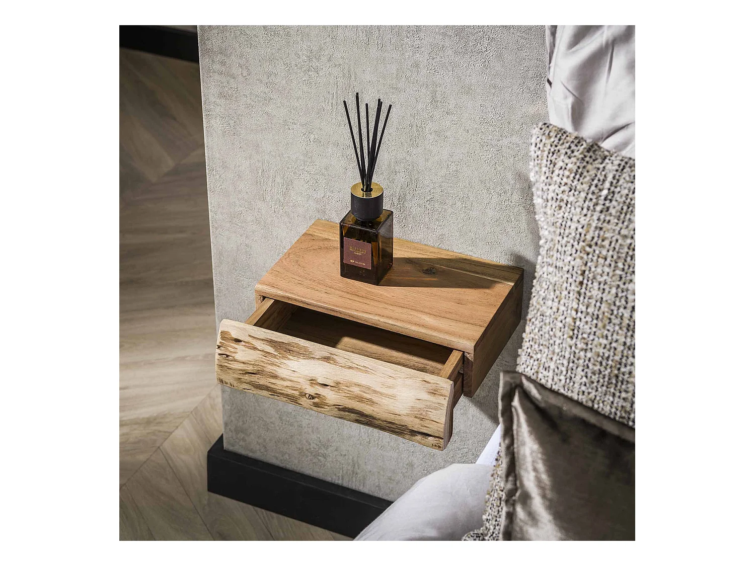 Table de chevet 1L Tree XS - Acacia massif naturel - Lot de 2