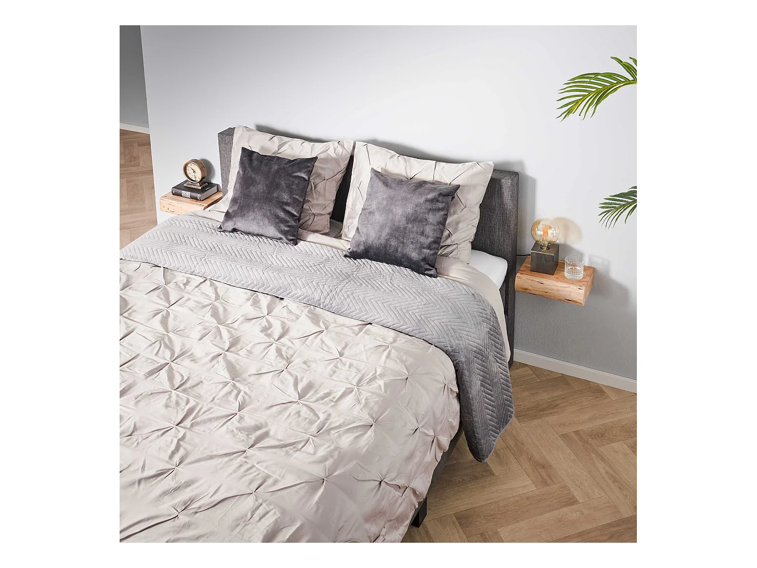 Table de chevet 1L Tree XS - Acacia massif naturel - Lot de 2