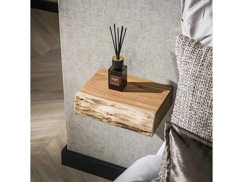 Table de chevet 1L Tree XS - Acacia massif naturel - Lot de 2