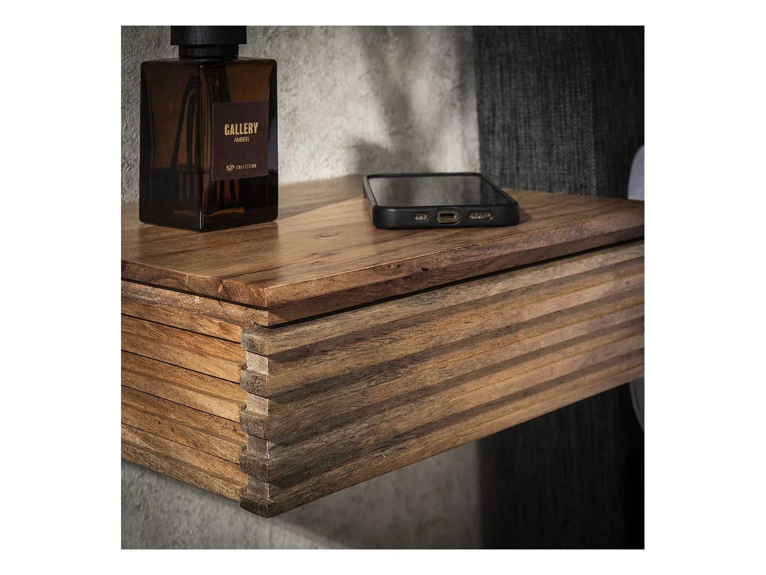 Table de chevet Layer XS - Acacia massif naturel - Lot de 2 - 30 cm