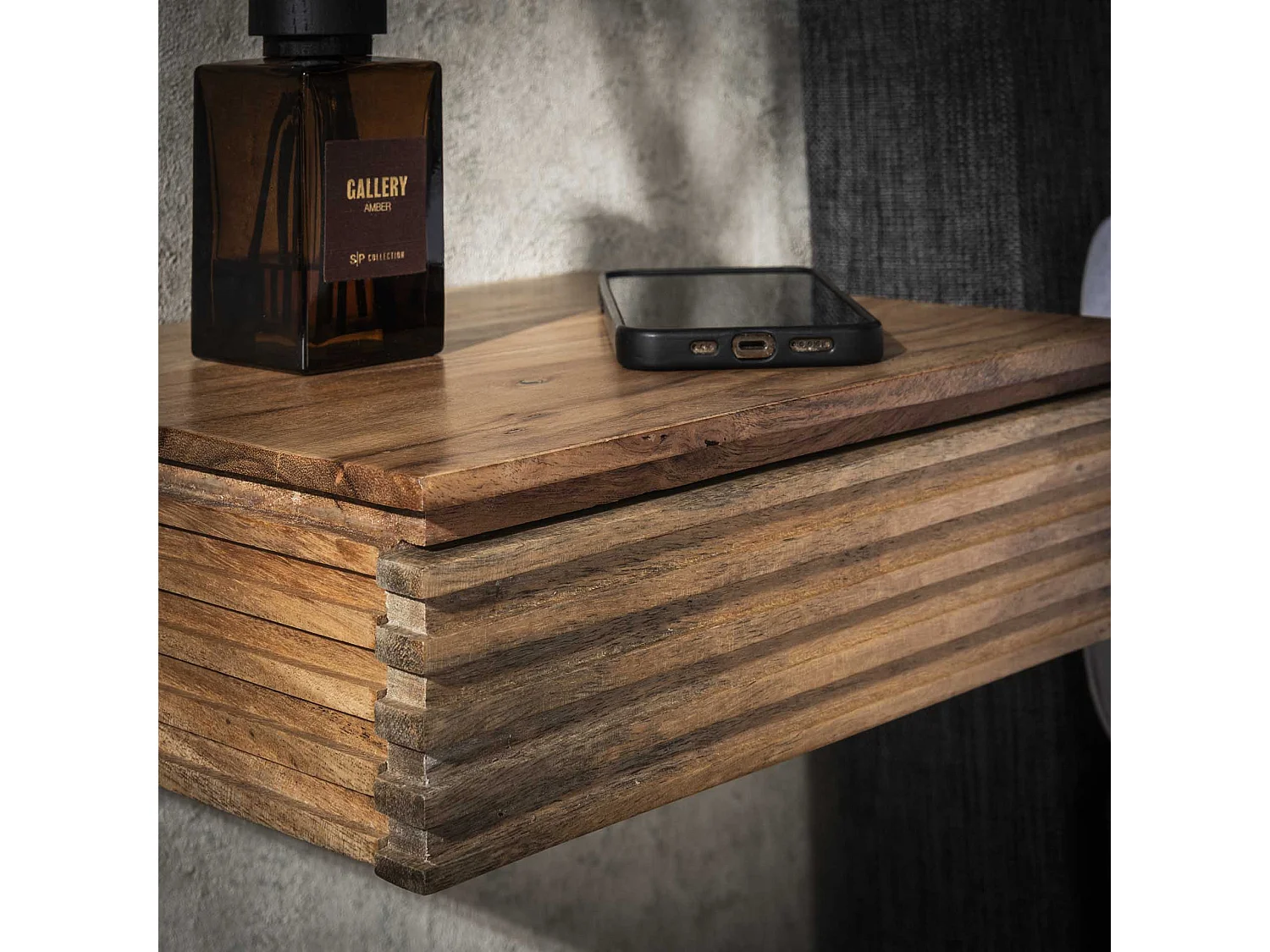 Table de chevet Layer XS - Acacia massif naturel - Lot de 2 - 30 cm