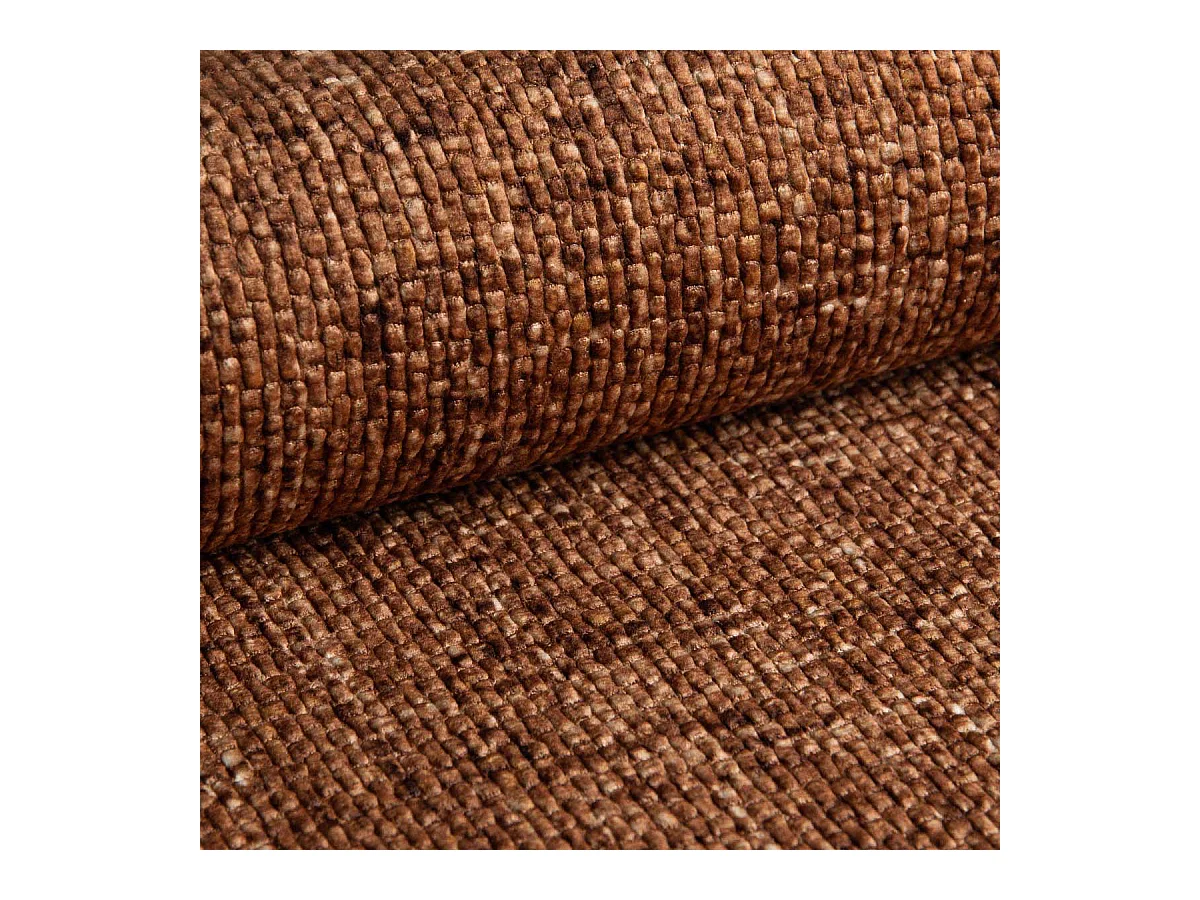 Canapé d'angle réversible et convertible 3 places avec coffre Lazare Terracotta