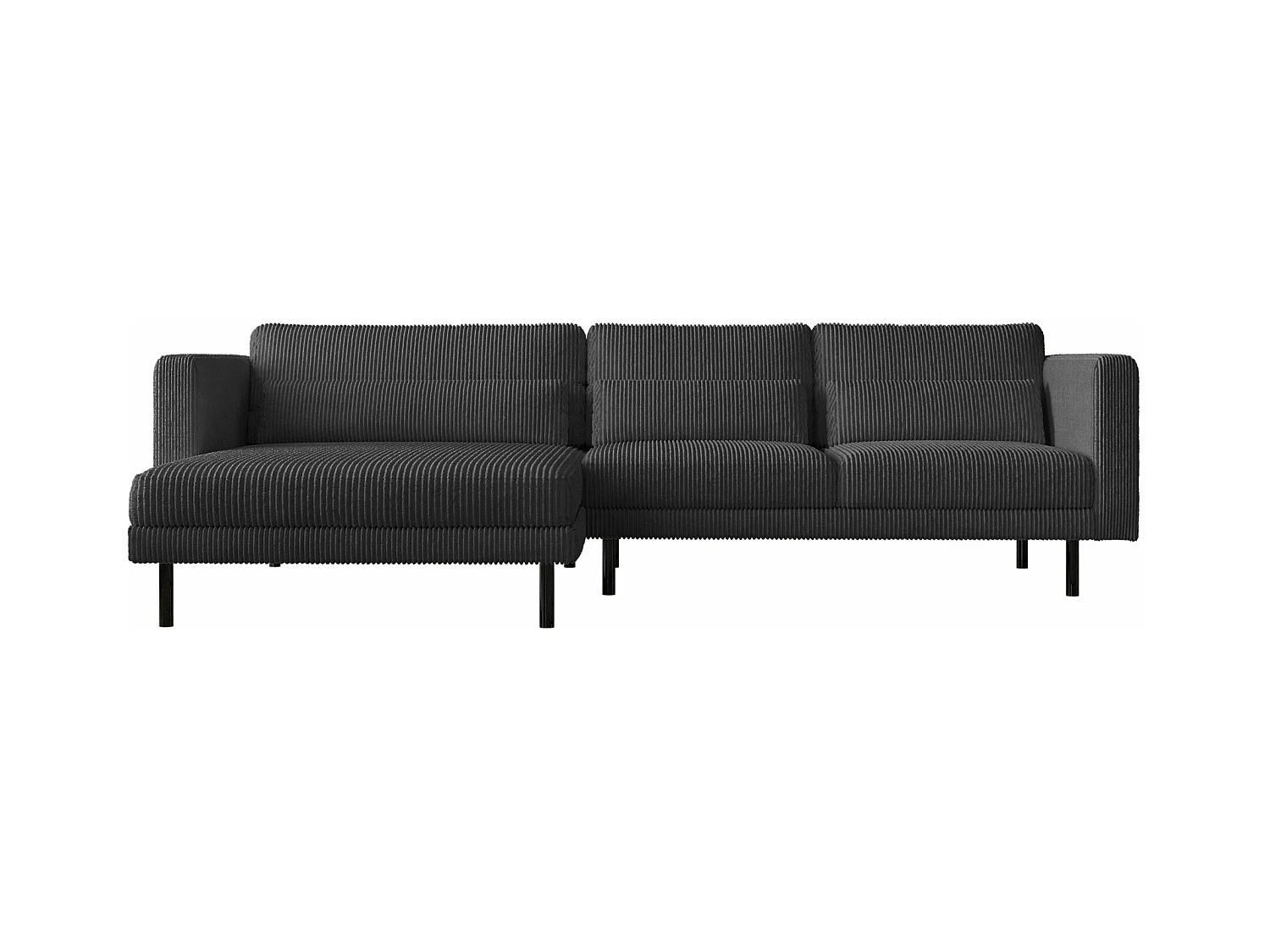 Ecksofa L-form Dani Stoff Poso Graphit Links