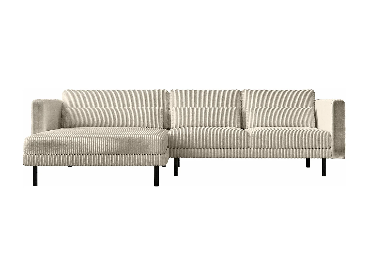 Ecksofa L-form Dani Stoff Poso Beige Links