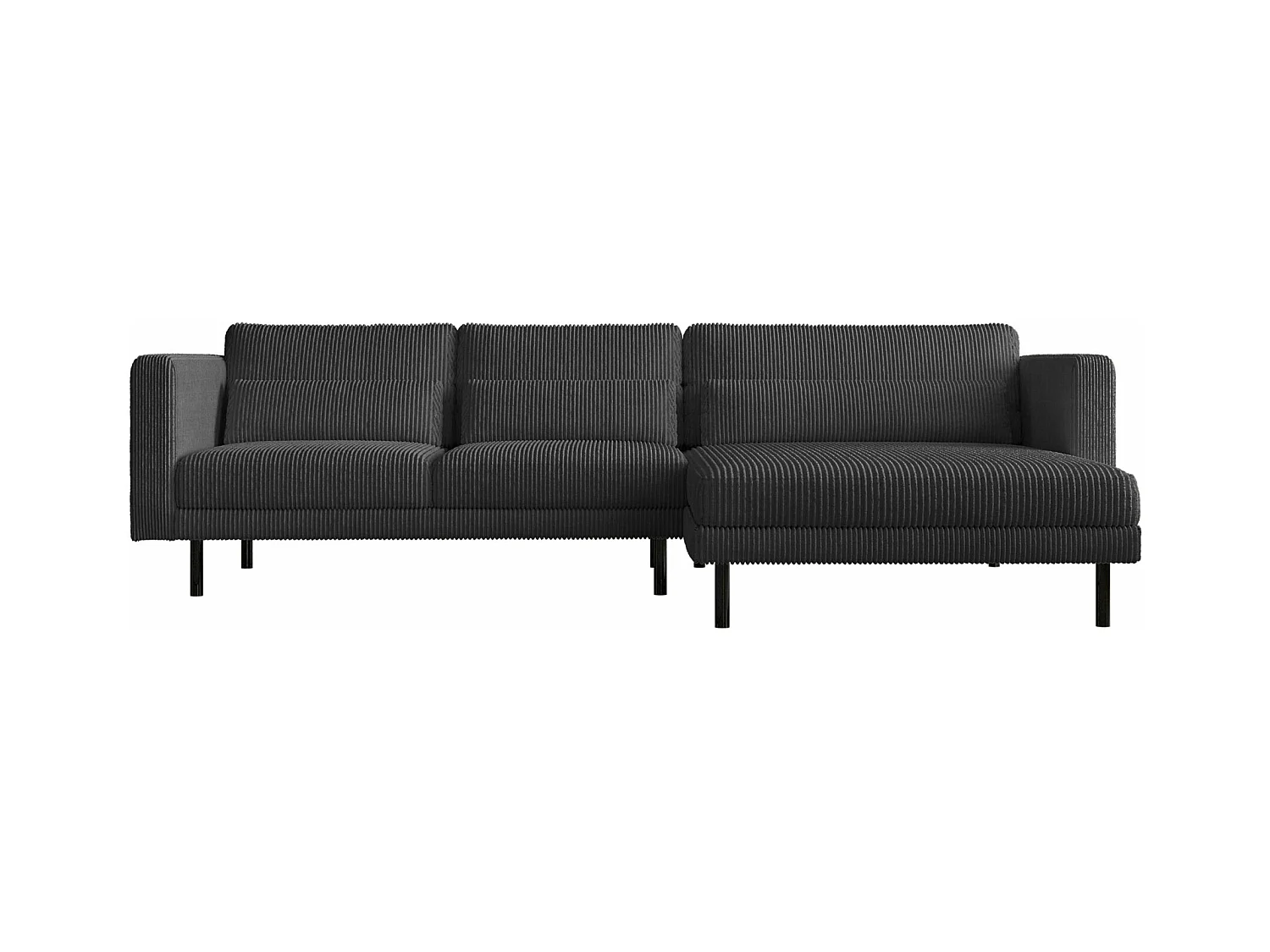 Ecksofa L-form Dani Stoff Poso Graphit Rechts