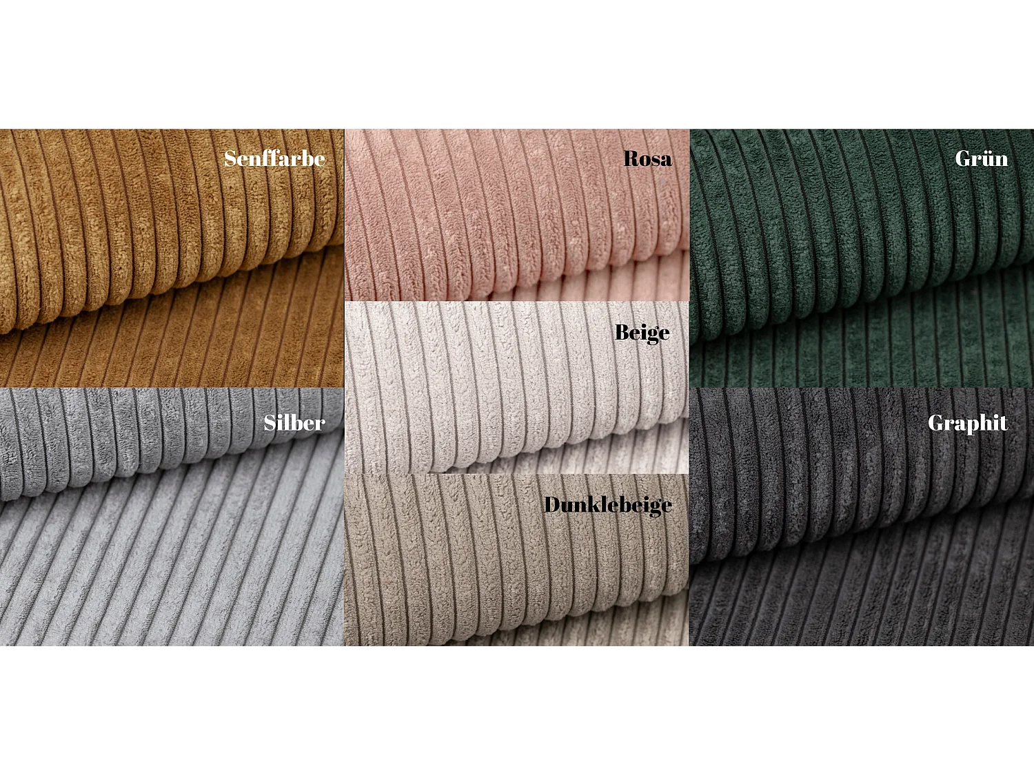 Ecksofa L-form Dani Stoff Poso Graphit Rechts