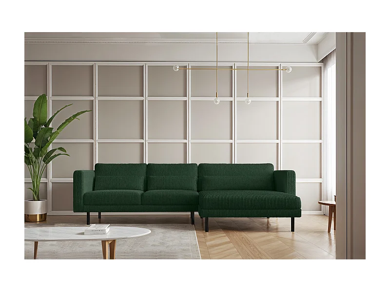 Ecksofa L-form Dani Stoff Poso Grün Rechts