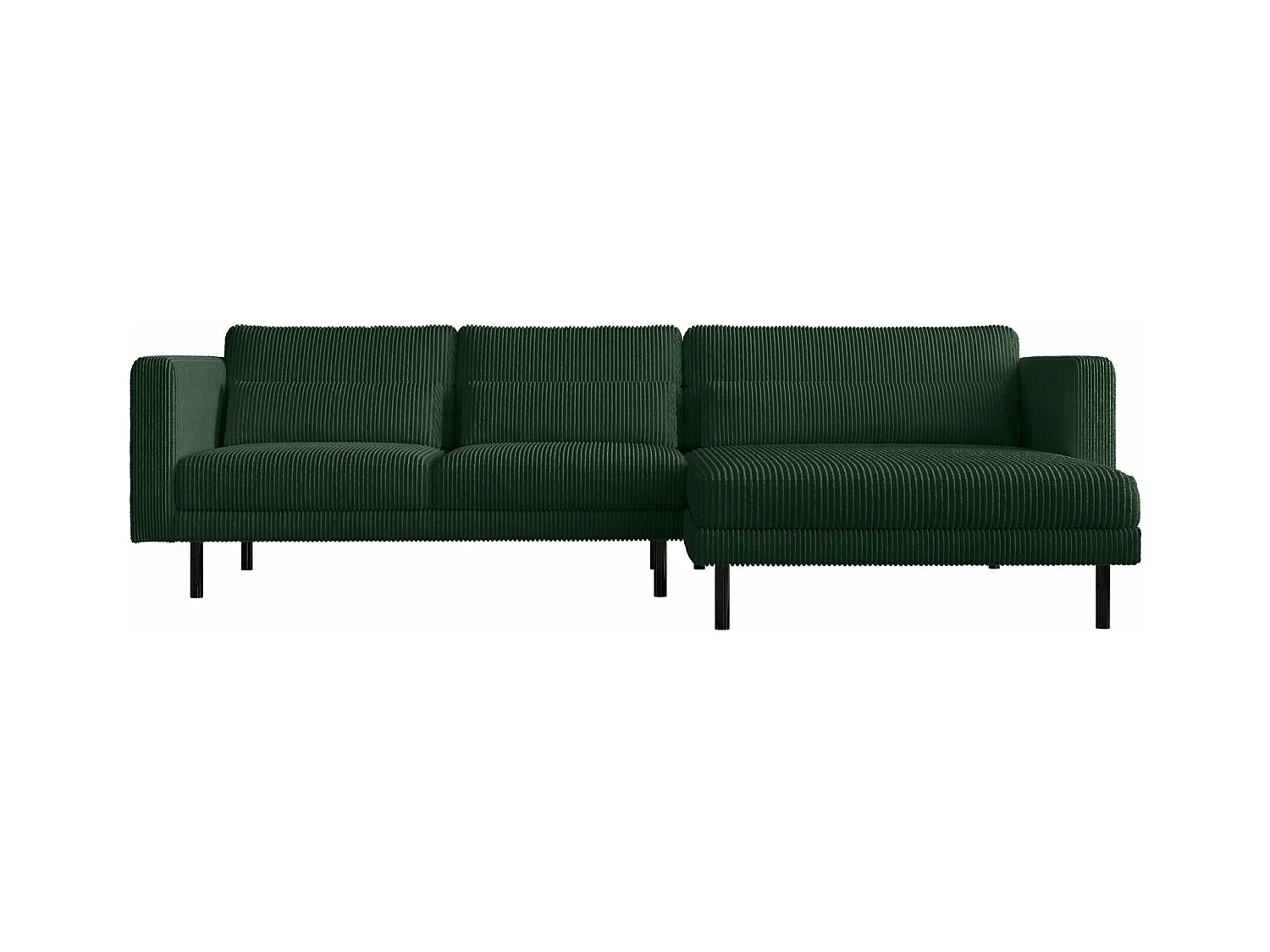 Ecksofa L-form Dani Stoff Poso Grün Rechts