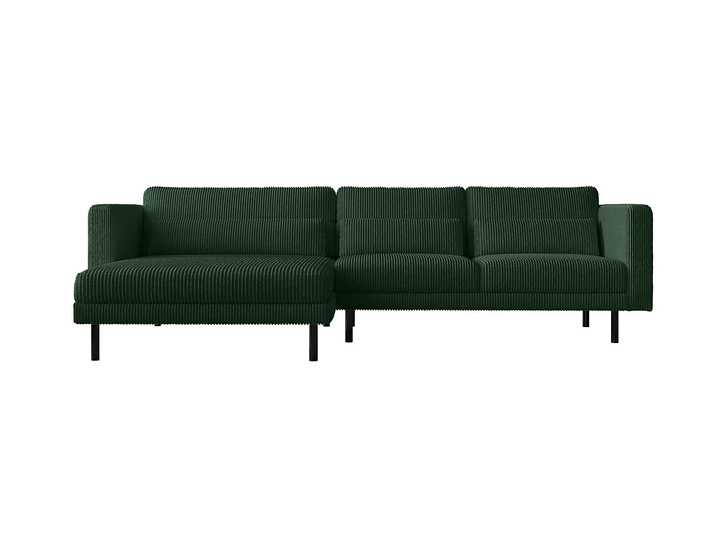 Ecksofa L-form Dani Stoff Poso Grün Links