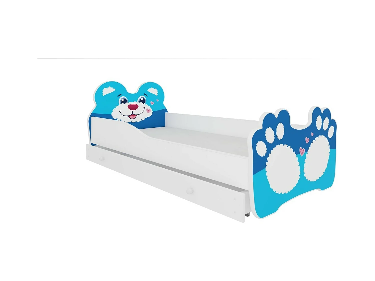 Lit Barin (80x160)/matelas inclus/bleue