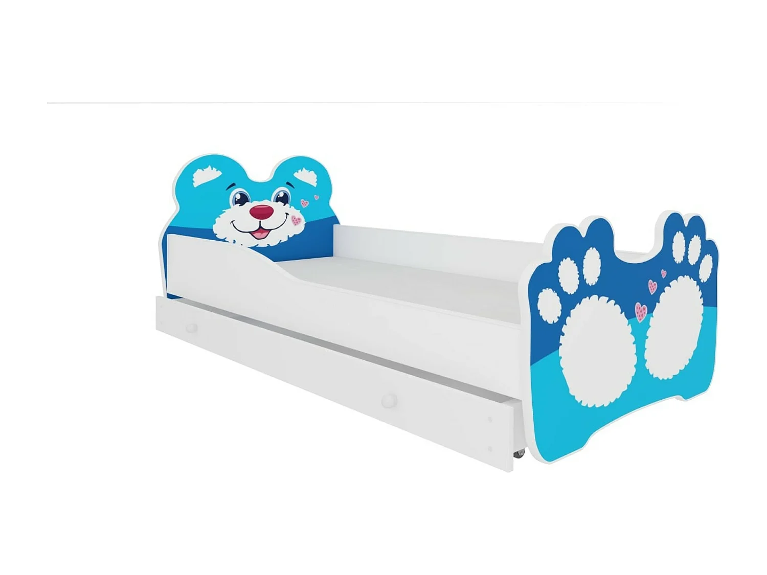 Lit Barin (80x160)/matelas inclus/bleue