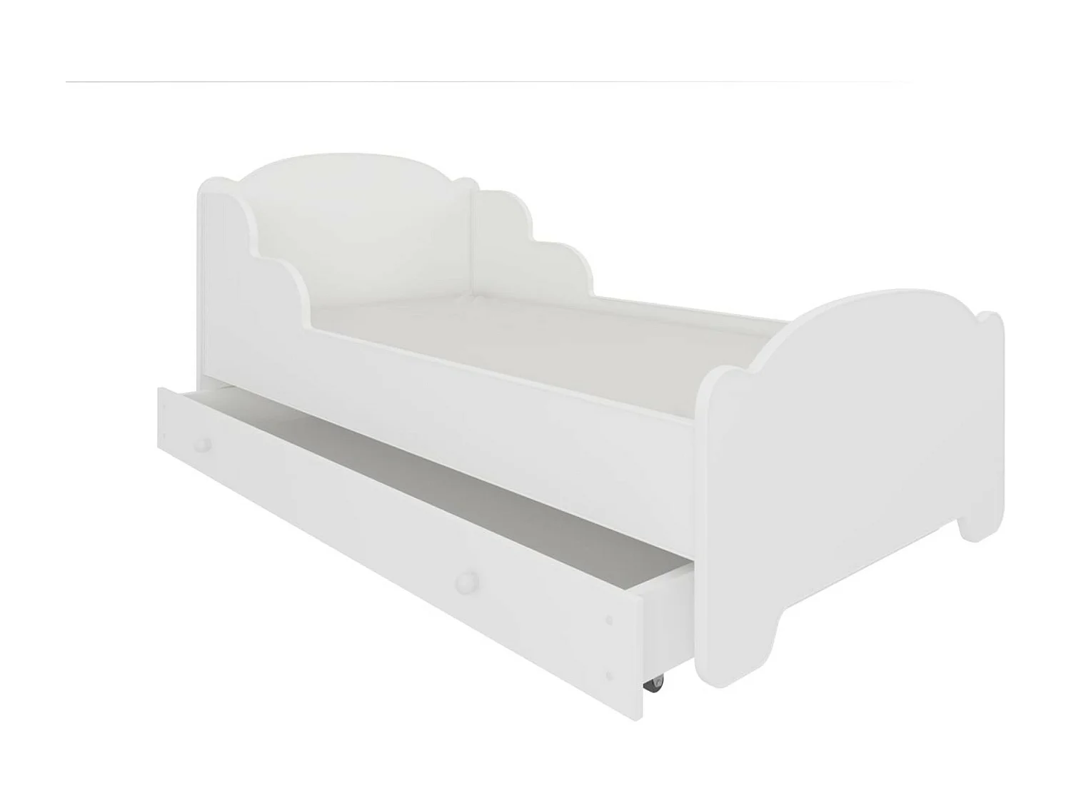 Letto Amaro Lux (70x140)/materasso incluso/bianca