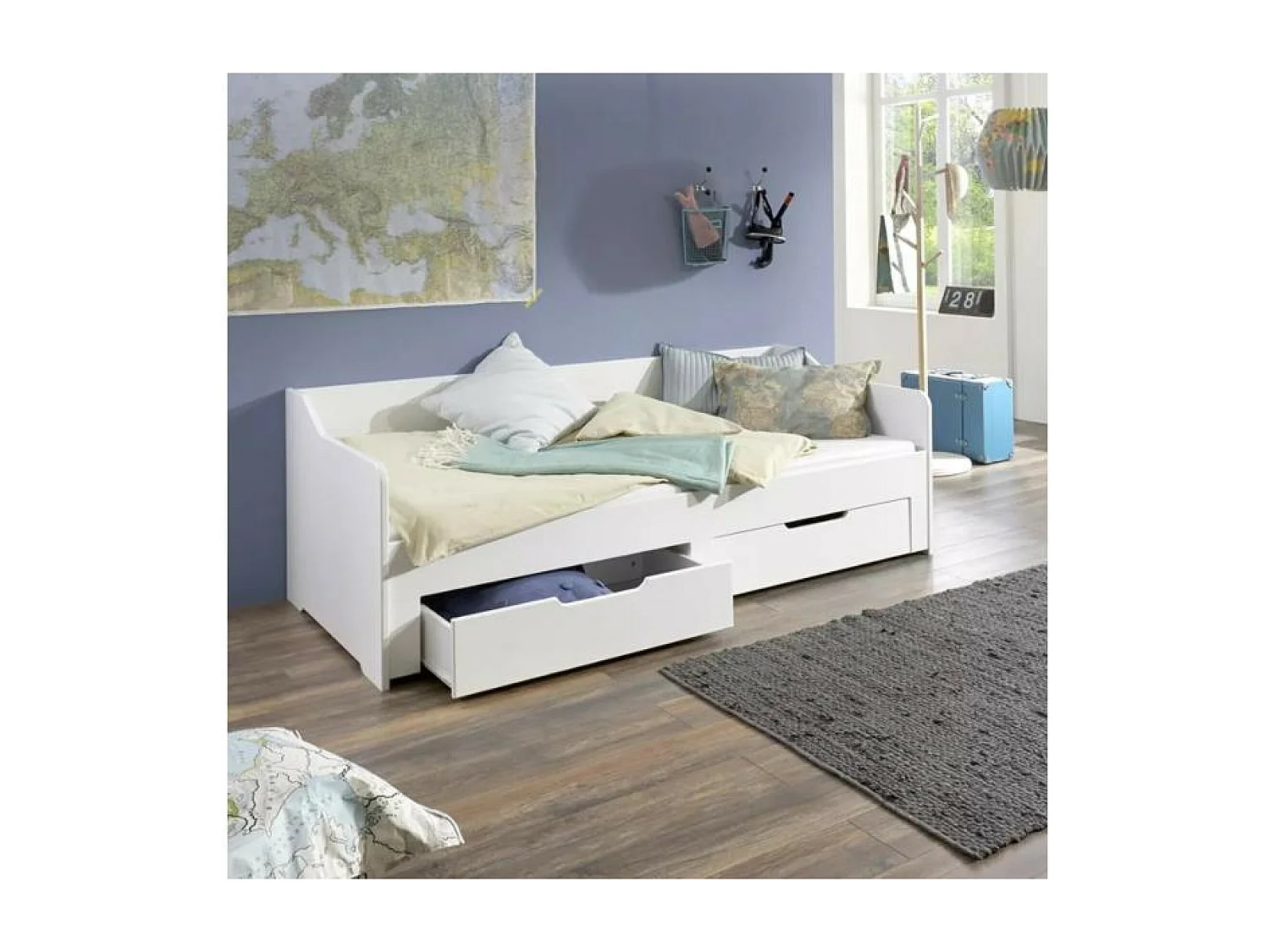 Bett  Anna (90x200)/Weiß