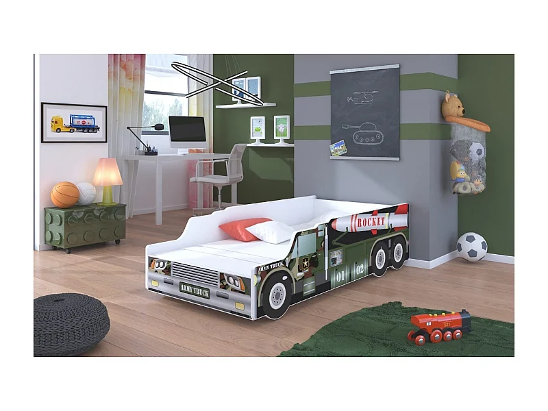 Lit Astro (70x140)/matelas inclus/multicolore