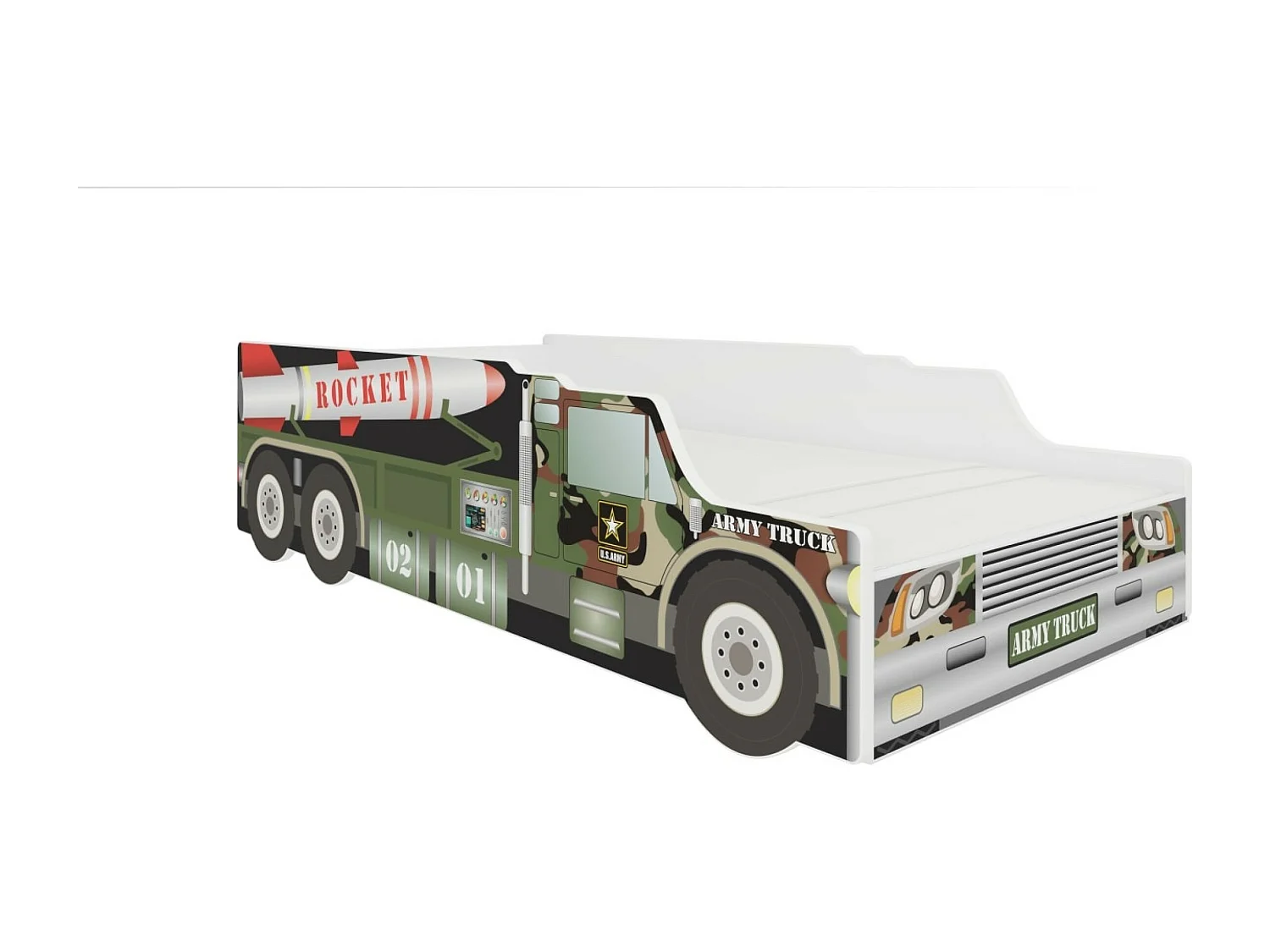 Bett Astro (70x140)/Matratze inklusive/mehrfarbig