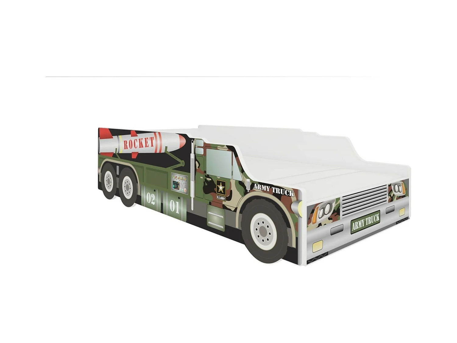 Letto Astro (80x160)/materasso incluso/multicolore