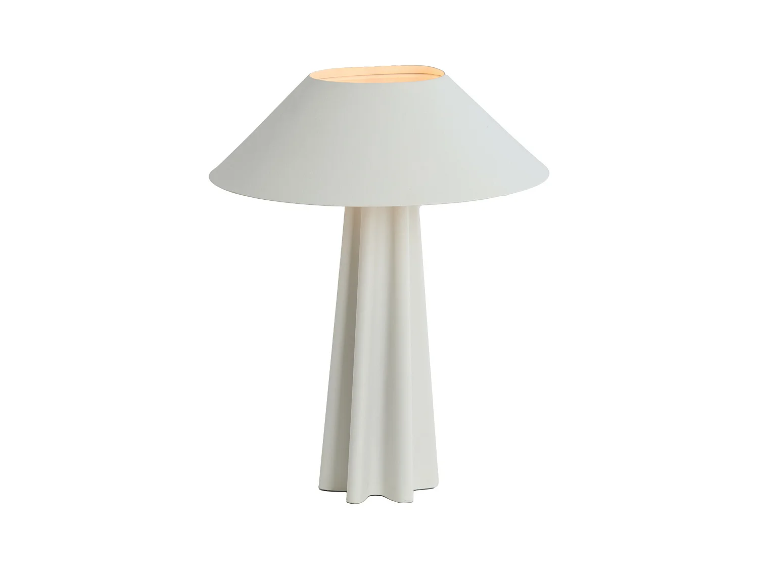 Lampe de table CUKAI - Ø38x49cm - Blanc