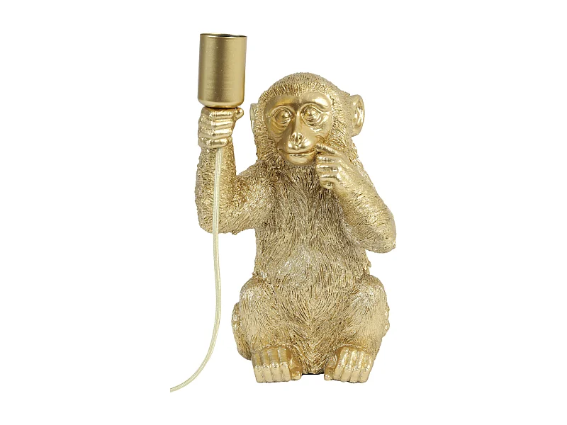 Tafellamp MONKEY  - 20x19.5x34cm - Goud