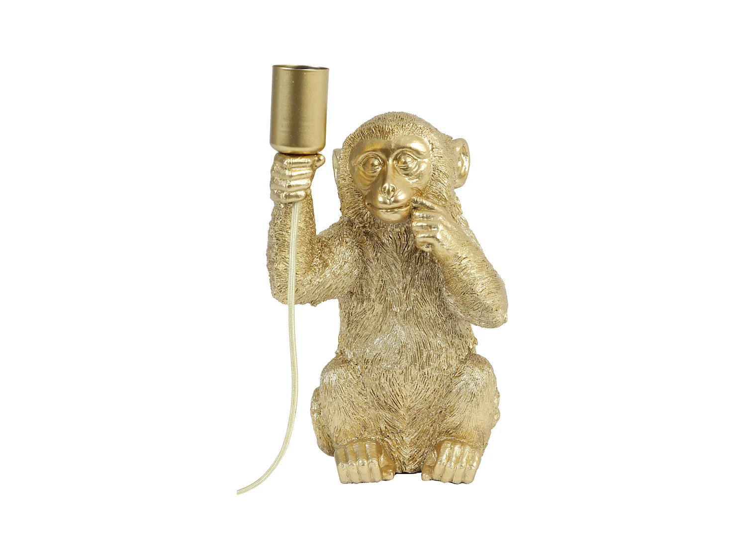 Lampe de table MONKEY - 20x19,5x34cm - Doré