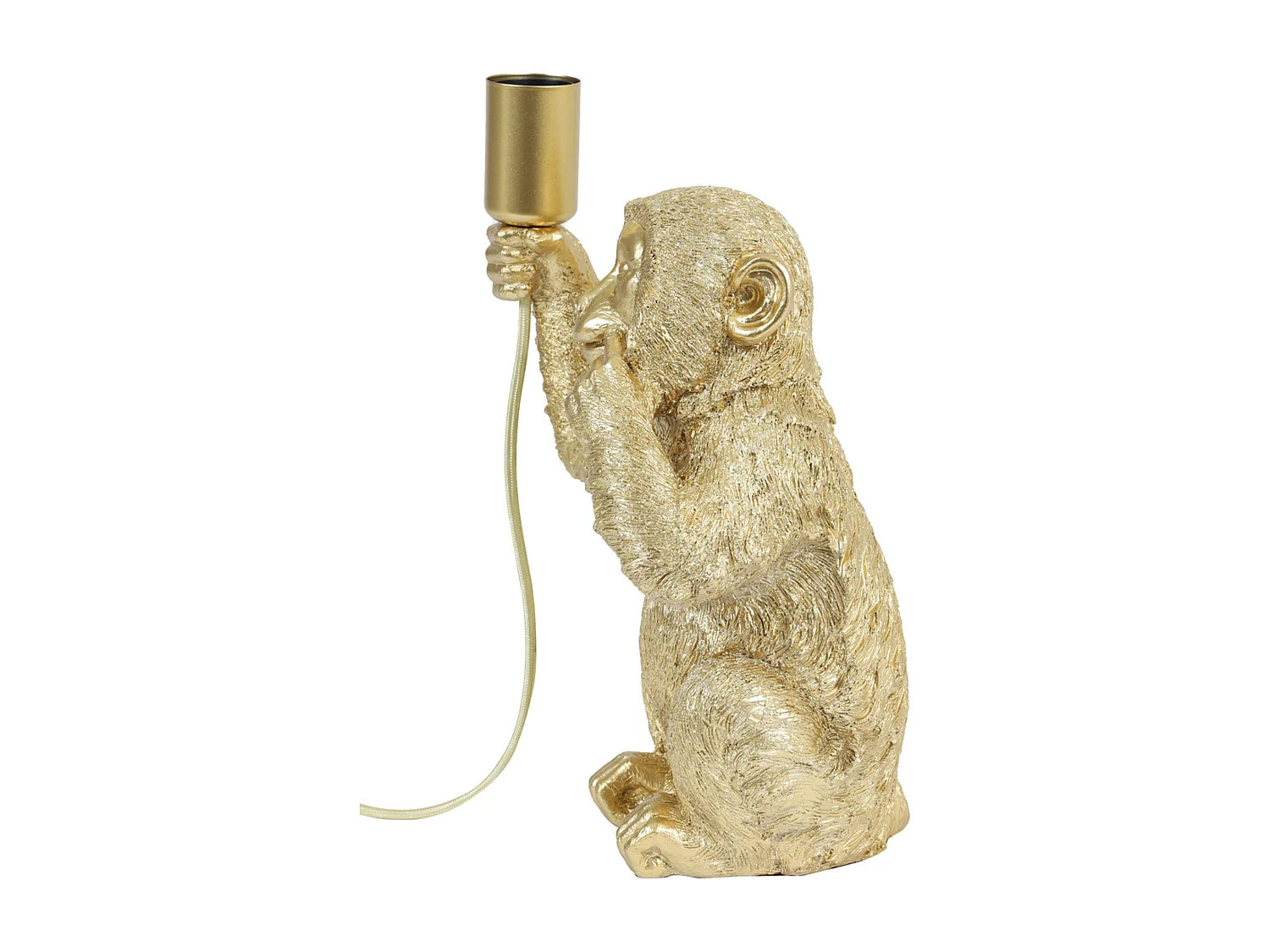 Lampe de table MONKEY - 20x19,5x34cm - Doré